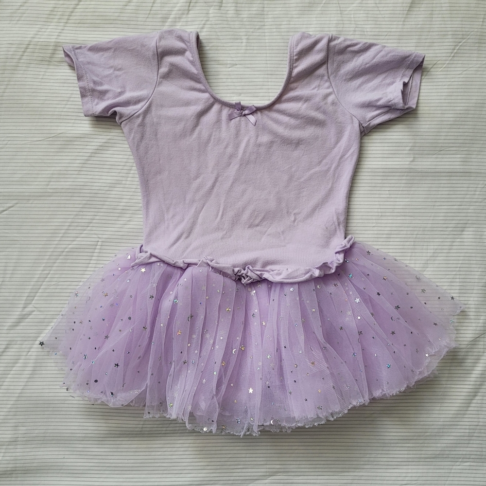 Purple tutu leopard dance size 6 girls